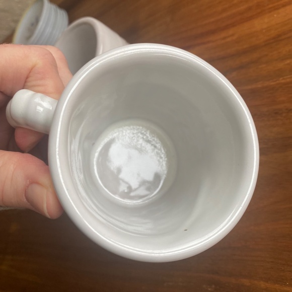 FRANKOMA Cups Mayan Aztec White Sand Mid Century 1950s Set 2 Marked 7C excellent - Picture 5 of 7